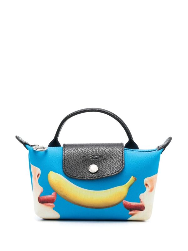 Longchamp  x ToiletPaper printed tote bag