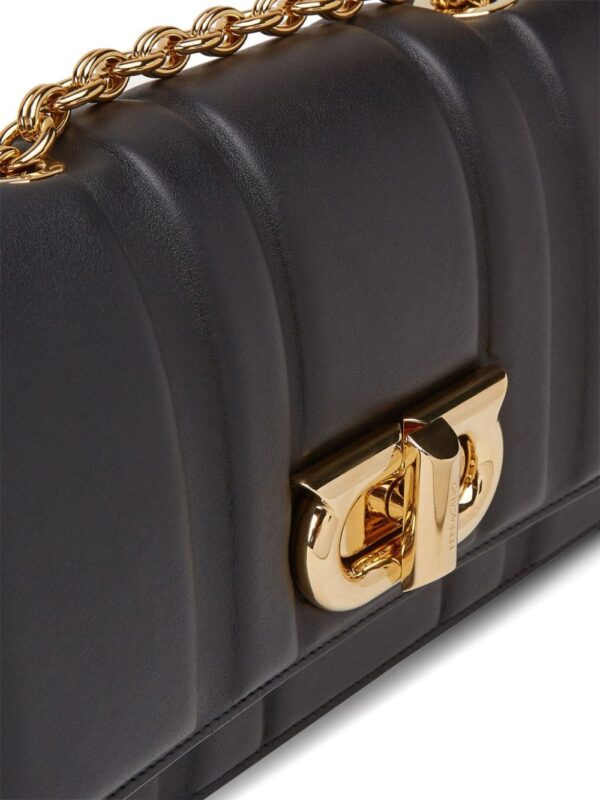 Ferragamo Gancini plaque leather shoulder bag - Image 3