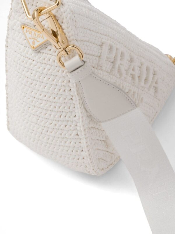 Prada Triangle logo-embroidered shoulder bag - Image 5