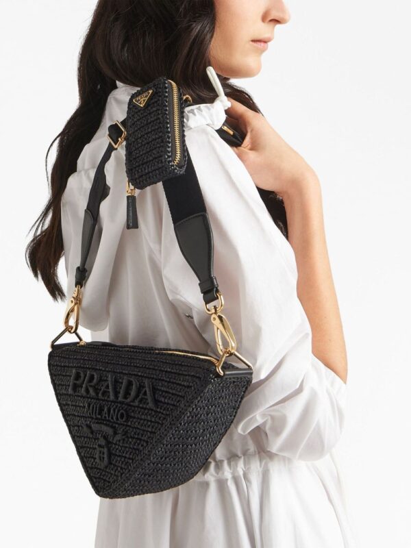 Prada Triangle crochet shoulder bag - Image 3