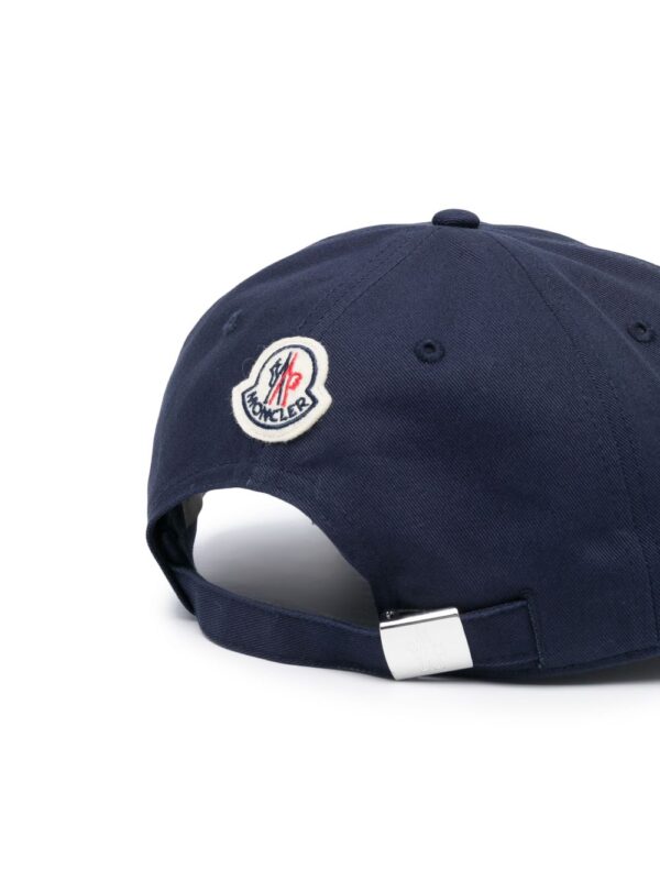 Moncler logo-print cotton baseball cap - Image 2