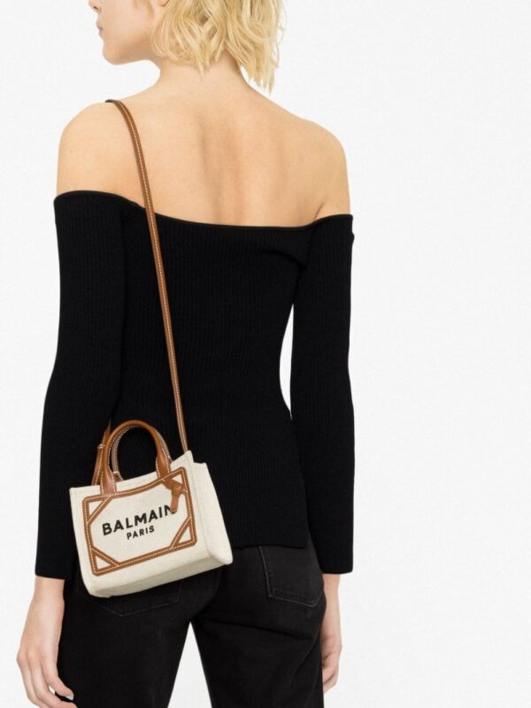 Balmain mini B-Army canvas bag - Image 3