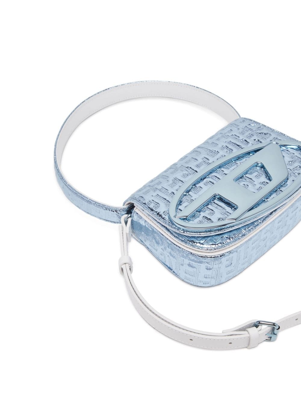 Diesel Ff 1DR metallic-effect shoulder bag - Image 5