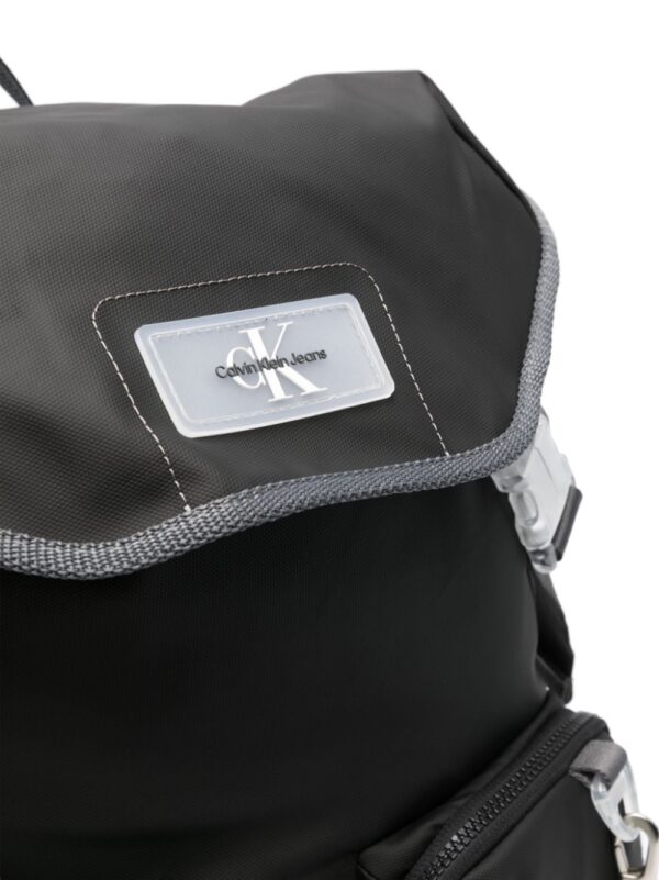 Calvin Klein Jeans logo-patch flap backpack - Image 4