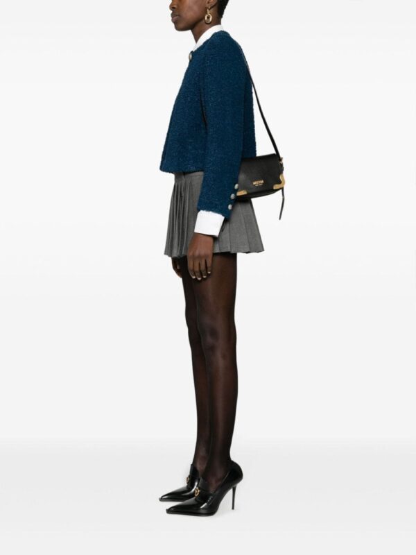 Moschino metal-corners leather crossbody bag - Image 2