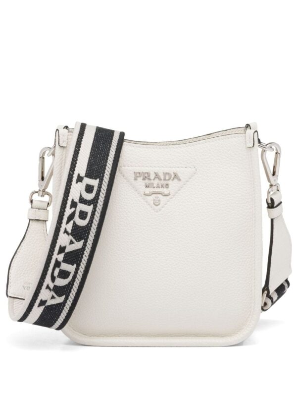 Prada mini logo-plaque shoulder bag