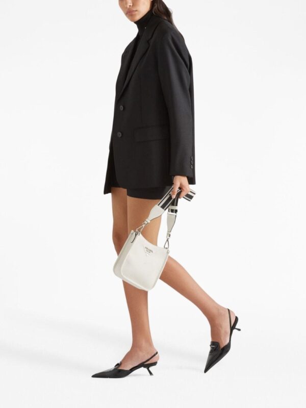 Prada mini logo-plaque shoulder bag - Image 2