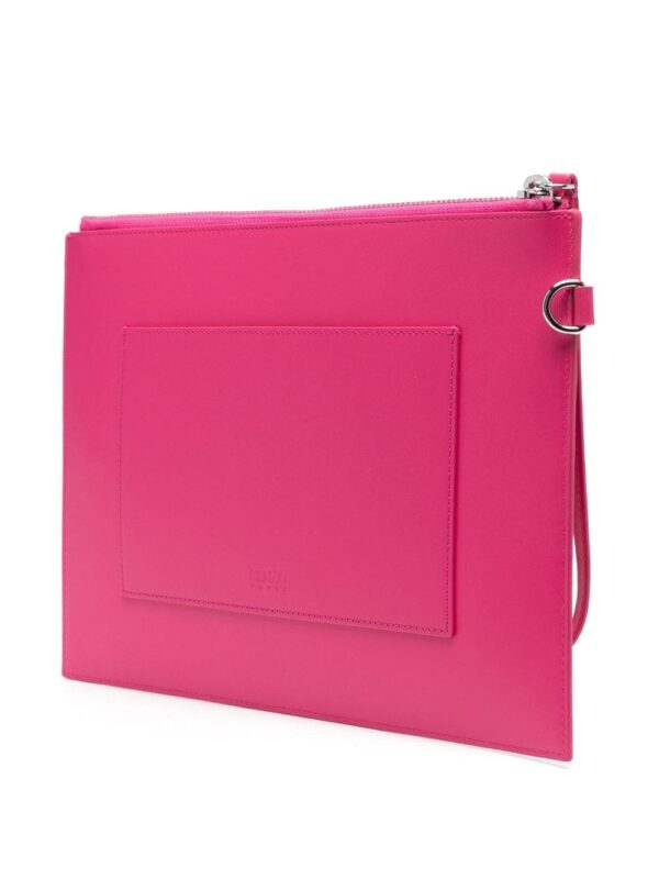 Kenzo logo-print leather clutch bag - Image 3