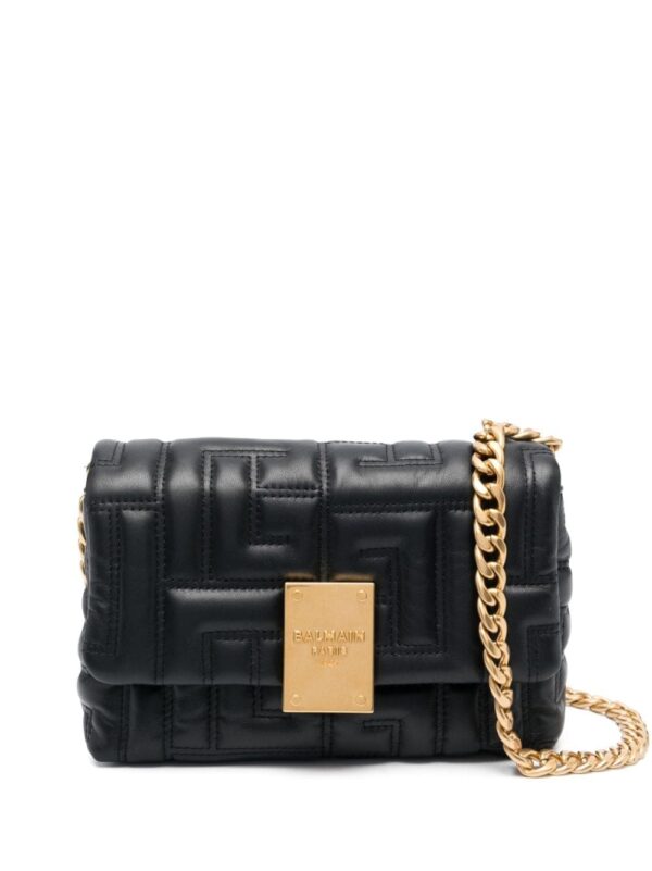 Balmain small 1945 quilted shoulder bag