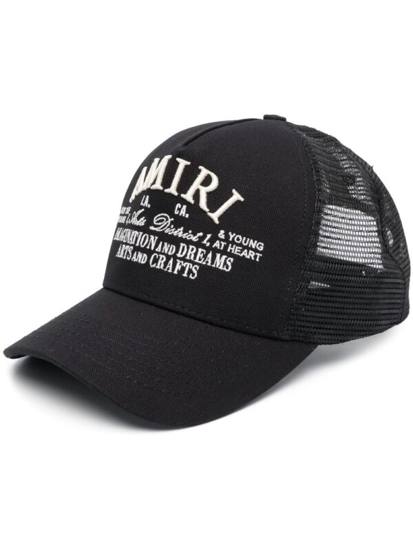 AMIRI logo-embroidered cotton cap