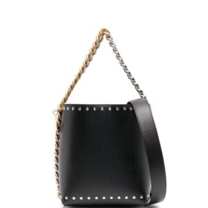 Stella McCartney Frayme studded bucket bag