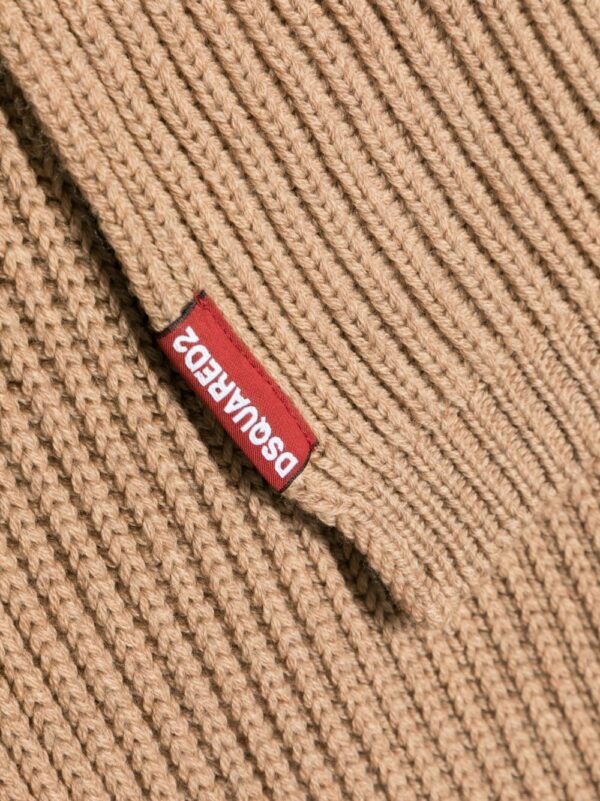DSQUARED2 knitted wool scarf-beanie set - Image 2