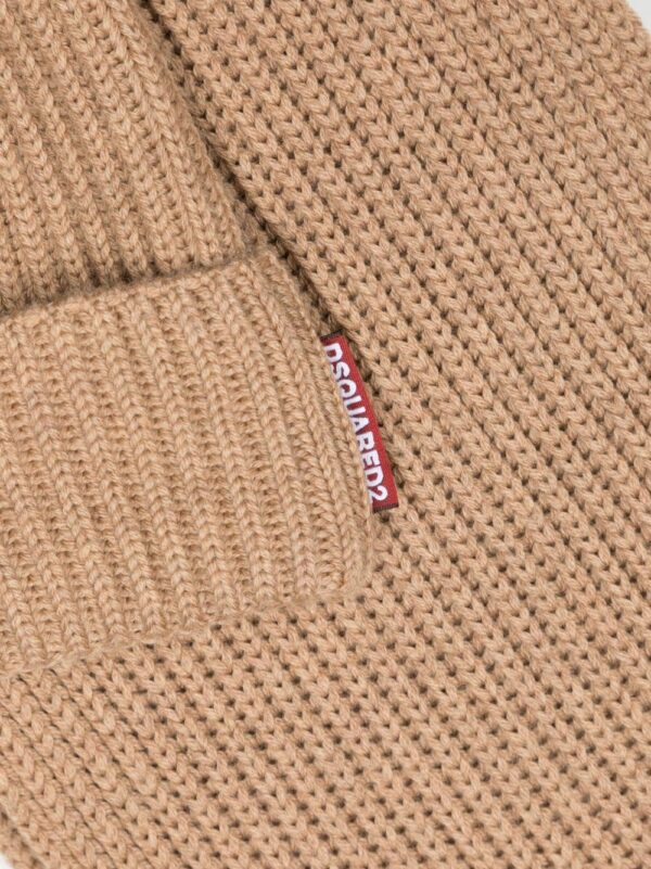 DSQUARED2 knitted wool scarf-beanie set - Image 3