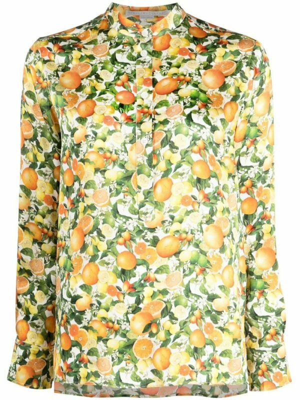 Stella McCartney  floral-print silk shirt