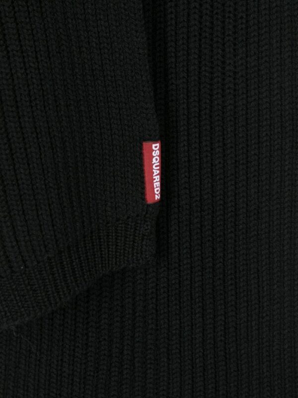 DSQUARED2 knitted wool scarf-beanie set - Image 2