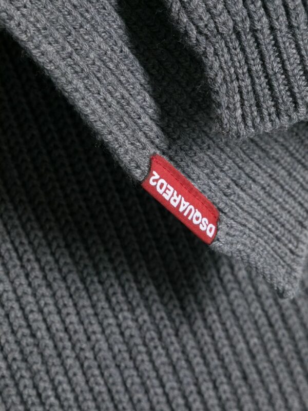 DSQUARED2 knitted wool scarf-beanie set - Image 2