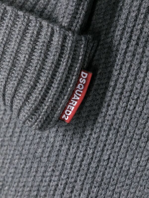 DSQUARED2 knitted wool scarf-beanie set - Image 3