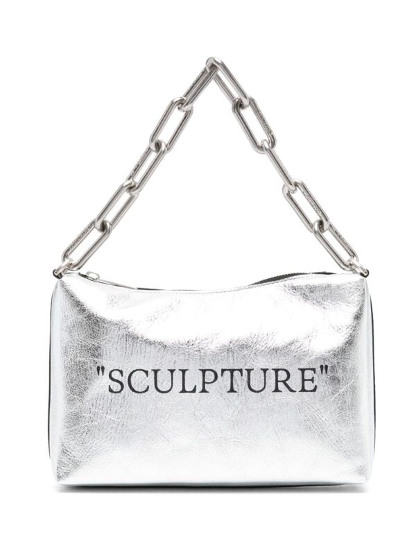 Off-White Block Pouch leather shoulder bag