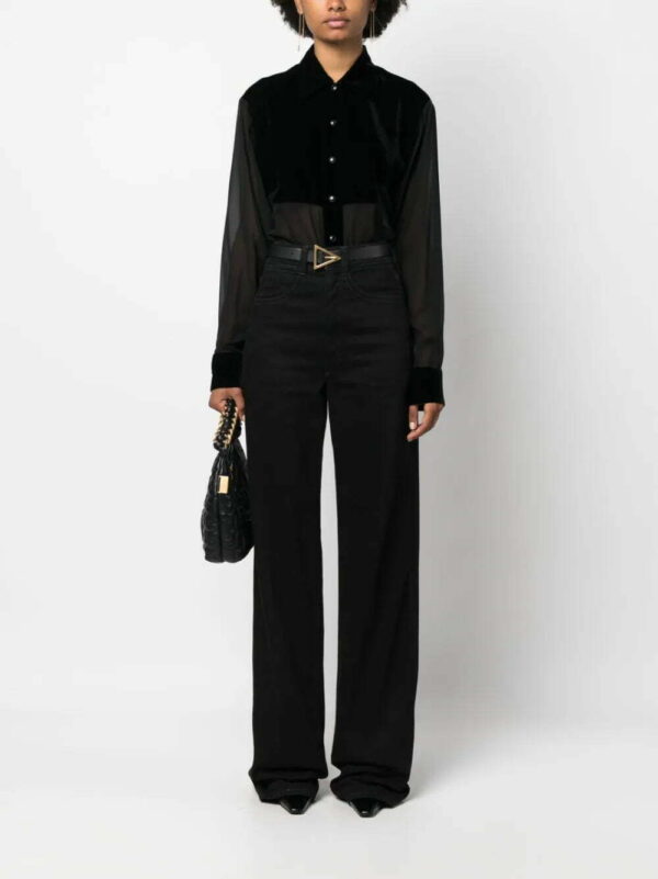 TOM FORD  panelled buttoned silk shirt - Image 2