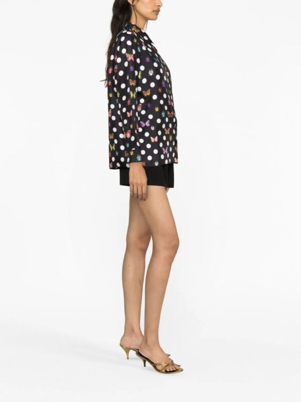 Versace  Butterflies-print silk shirt - Image 3