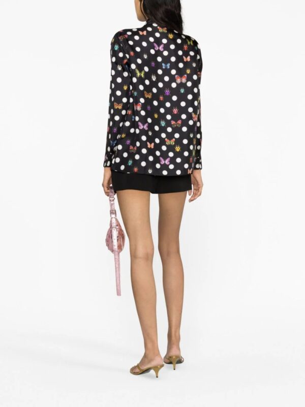 Versace  Butterflies-print silk shirt - Image 4