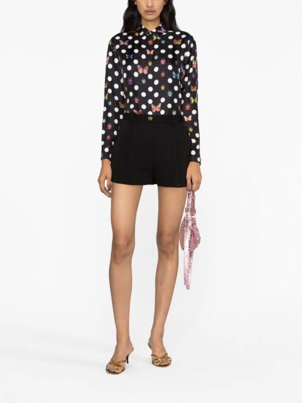 Versace  Butterflies-print silk shirt - Image 2