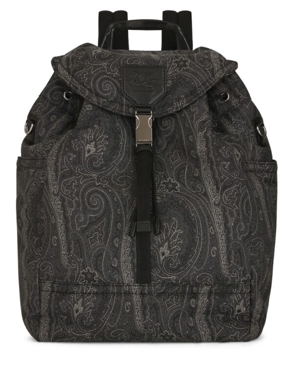 ETRO Pegaso-motif paisley-print backpack