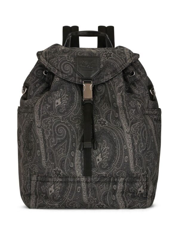 ETRO Pegaso-motif paisley-print backpack