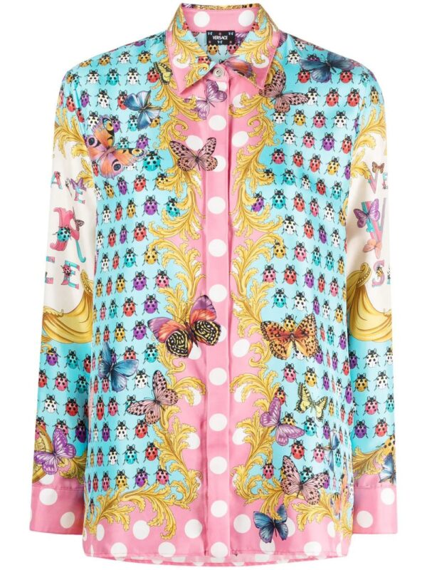 Versace  Butterflies silk shirt