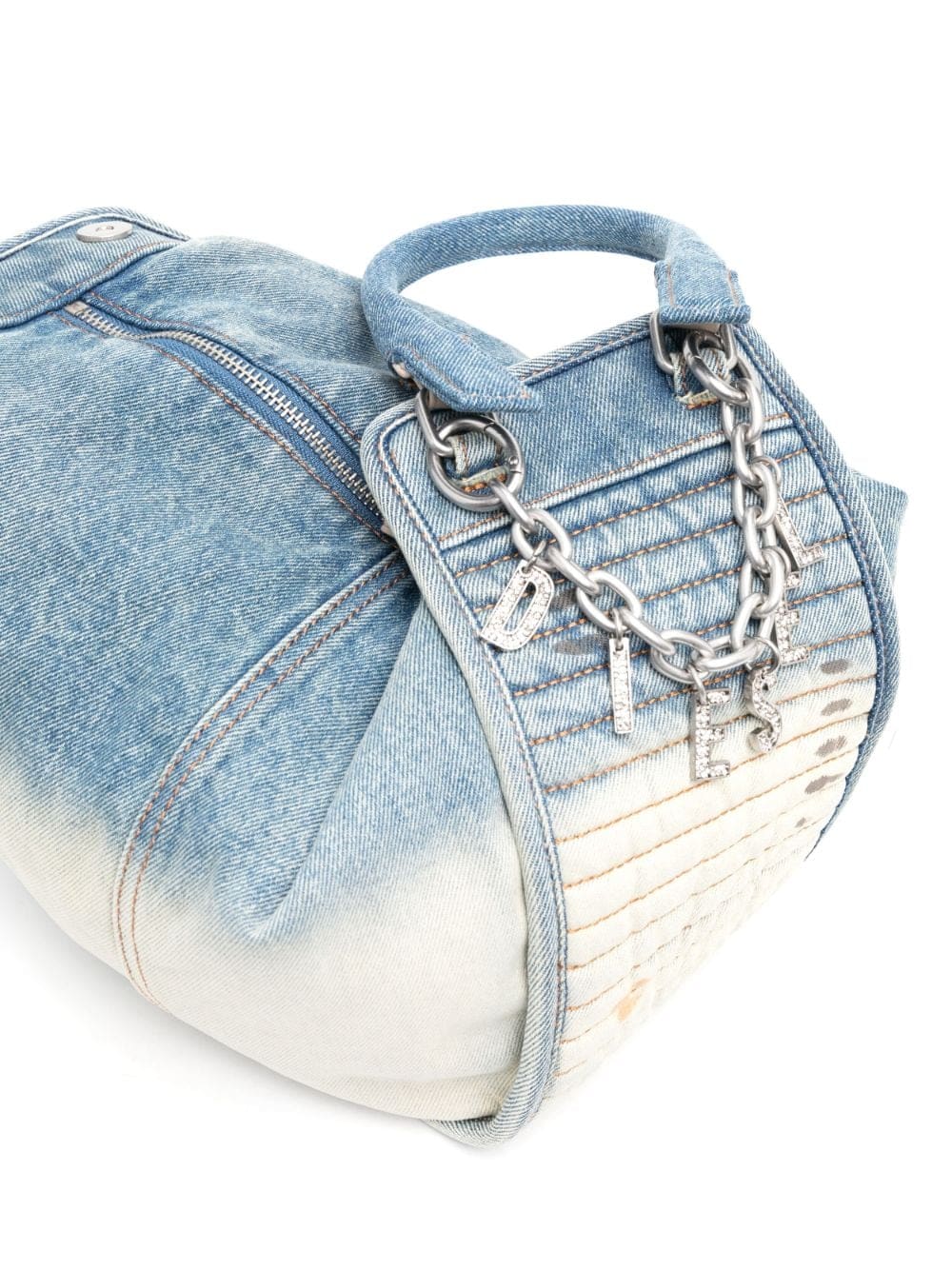 Diesel D-VINA S denim hand bag - Image 5