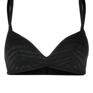 Emporio Armani logo-print padded bra
