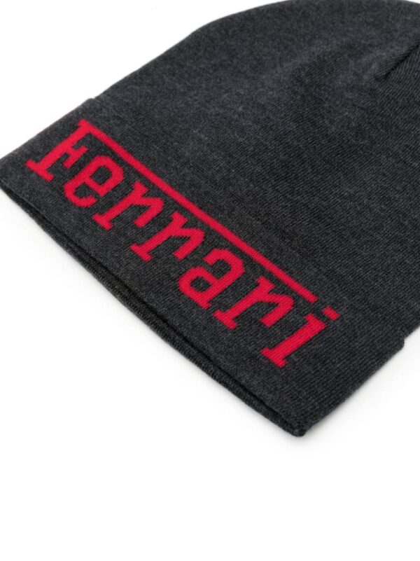 Ferrari intarsia knit-logo wool beanie - Image 2