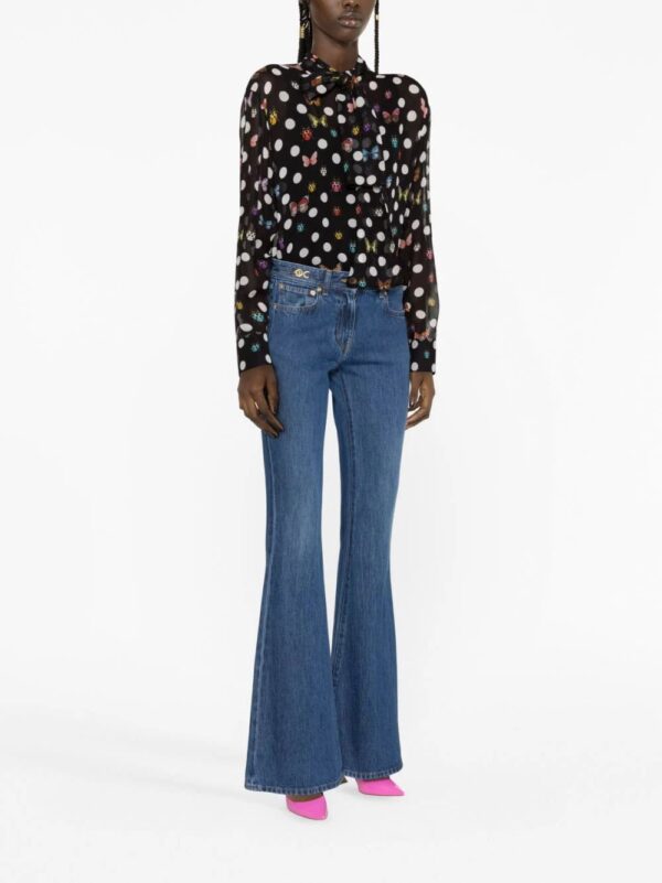 Versace  x Dua Lipa butterflies-print silk shirt - Image 3
