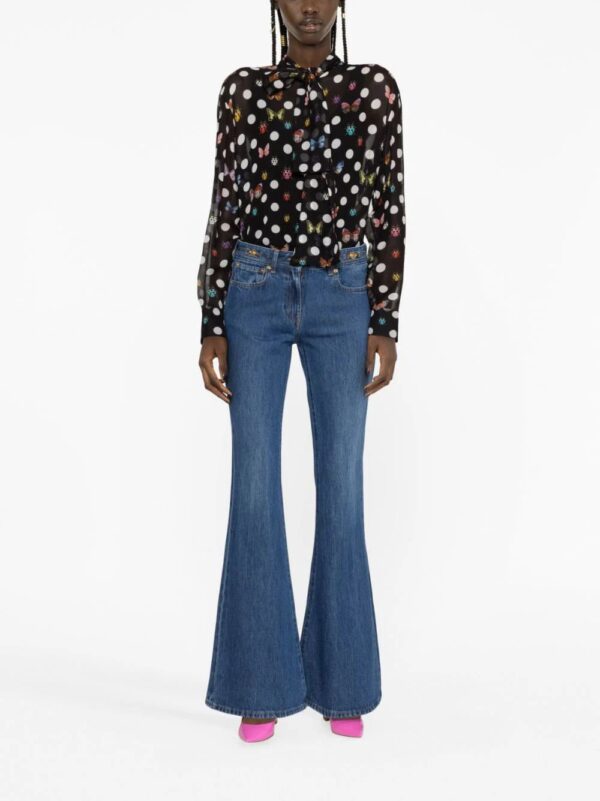 Versace  x Dua Lipa butterflies-print silk shirt - Image 2