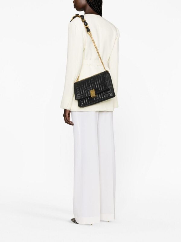 Balmain 1945 logo-embossed crossbody bag - Image 2