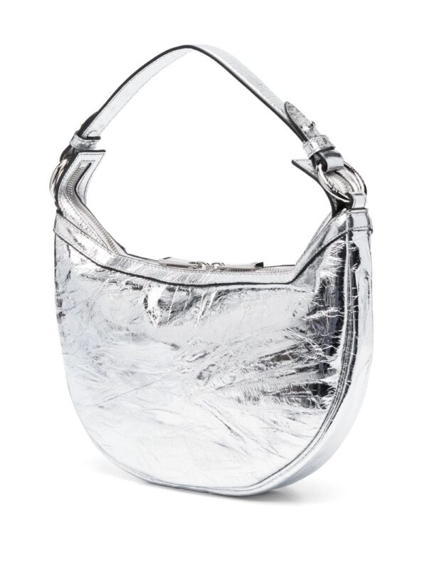 Versace small Repeat metallic-effect shoulder bag - Image 4