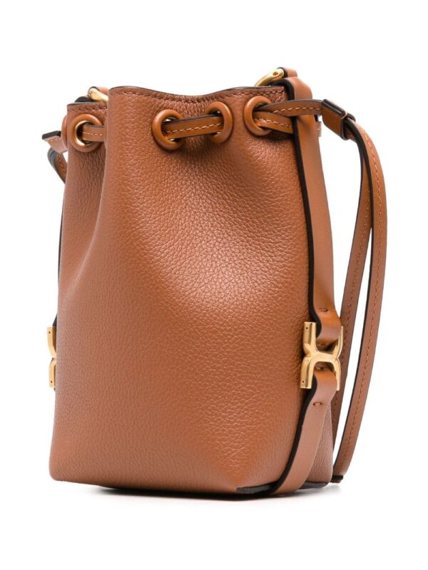 Chloé micro Marcie leather bucket bag - Image 4