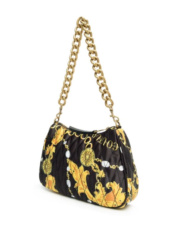 Versace Jeans Couture Chain Couture-print quilted crossbody bag - Image 4