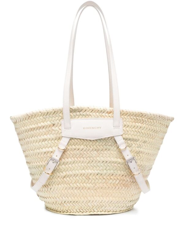 Givenchy medium Voyou raffia tote bag