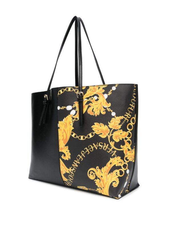 Versace Jeans Couture Baroque-pattern faux-leather tote bag - Image 4
