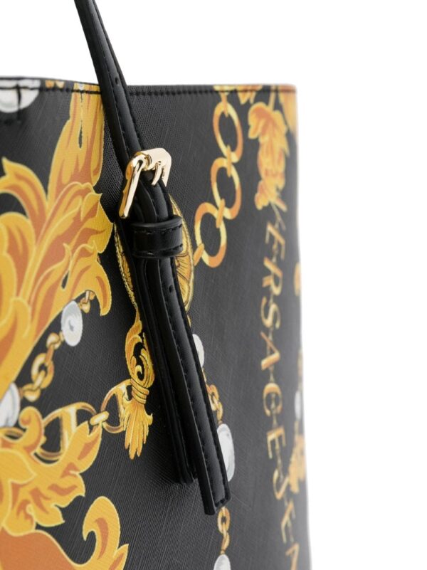 Versace Jeans Couture Baroque-pattern faux-leather tote bag - Image 5