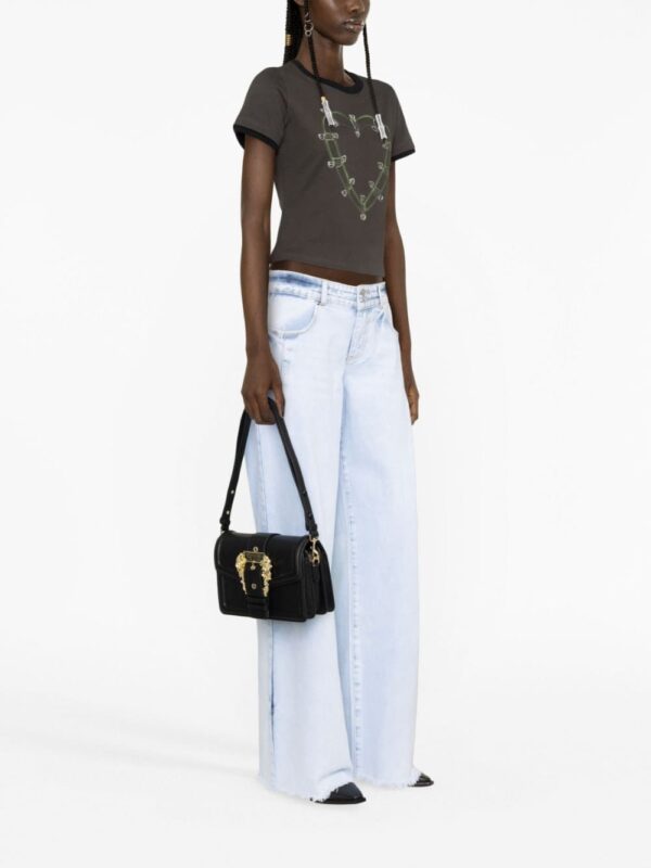 Versace Jeans Couture baroque-buckle satchel bag - Image 2
