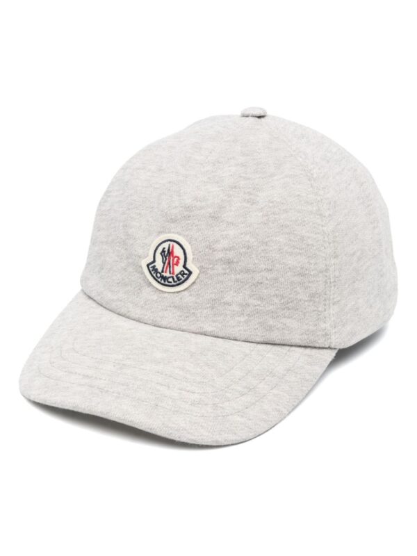 Moncler logo-patch cotton cap