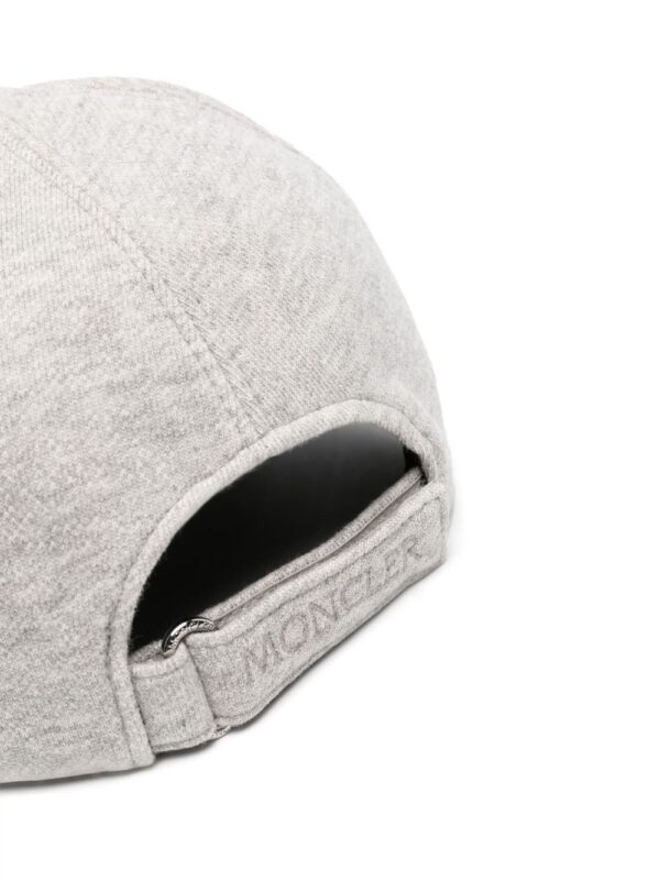 Moncler logo-patch cotton cap - Image 2