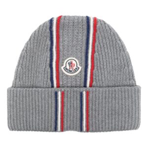 Moncler Tricolor virgin wool beanie