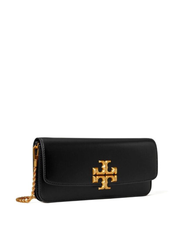 Tory Burch Eleanor logo-plaque leather clutch bag - Image 4