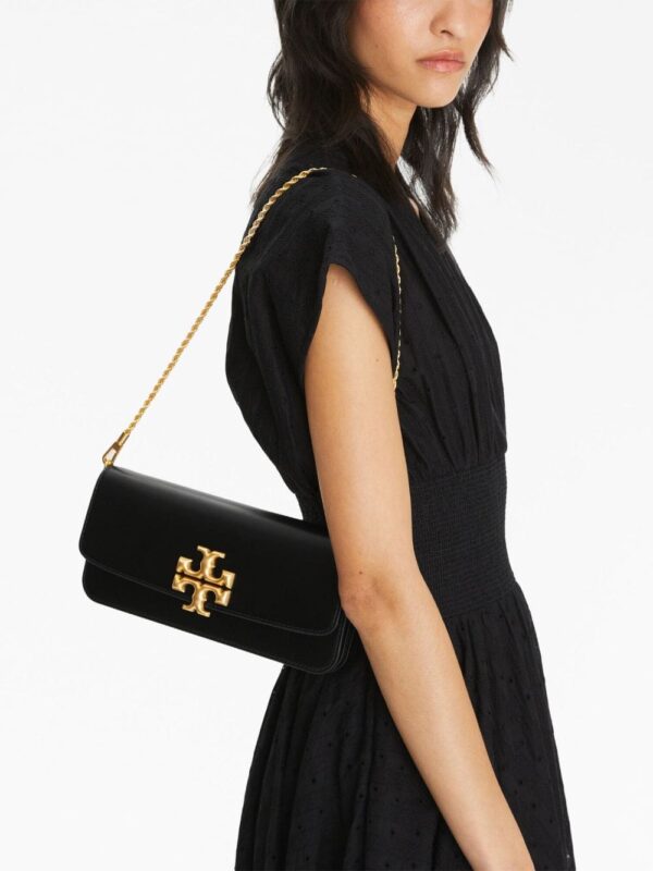 Tory Burch Eleanor logo-plaque leather clutch bag - Image 2