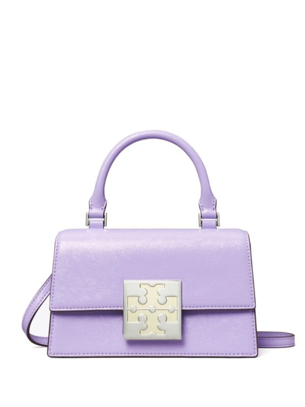 Tory Burch mini Bon Bon patent-leather tote bag