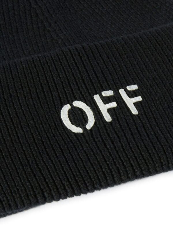 Off-White Off stamp knit beanie - Image 2
