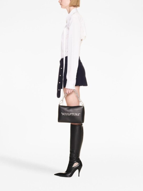 Off-White Block Pouch Quote clutch bag - Image 2